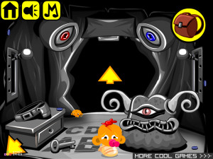 Игра Счастливая Обезьянка 630: Освободите Огненную Утку (Monkey GO Happy Stage 630: Free The Fire Ostrich Duck) — играть онлайн бесплатно (изображение №4)