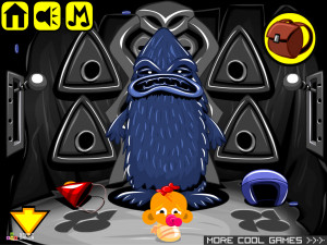 Игра Счастливая Обезьянка 630: Освободите Огненную Утку (Monkey GO Happy Stage 630: Free The Fire Ostrich Duck) — играть онлайн бесплатно (изображение №5)