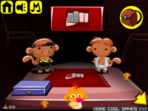 Игра Счастливая Обезьянка 633 (Monkey GO Happy Stage 633: Karate Monkey (Karate Kid) or Monkai (Cobra Kai) Root Vegetables and Exotic Fruits Month) — играть онлайн бесплатно (изображение №2)
