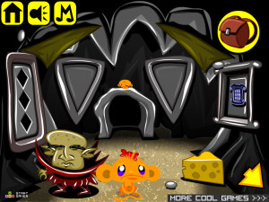 Игра Счастливая Обезьянка 634: Наряд Для Монстра (Monkey GO Happy Stage 634: Dress-up) — играть онлайн бесплатно (изображение №7)