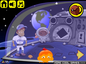 Игра Счастливая Обезьянка 635 (Monkey GO Happy Stage 635: Monkey Meets the Minions / Moon Colony / Monkey Mariner and the Seahawks) — играть онлайн бесплатно (изображение №2)