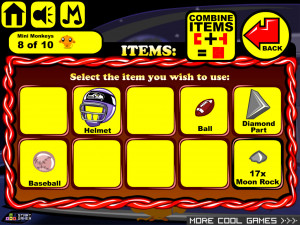 Игра Счастливая Обезьянка 635 (Monkey GO Happy Stage 635: Monkey Meets the Minions / Moon Colony / Monkey Mariner and the Seahawks) — играть онлайн бесплатно (изображение №4)