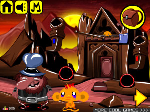 Игра Счастливая Обезьянка 636: Монстр-Птица (Monkey GO Happy Stage 636: Monstra-Bird) — играть онлайн бесплатно (изображение №2)