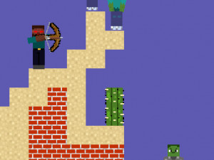 Игра Хиробрин против Школы Монстров (Herobrine vs Monster School) — играть онлайн бесплатно (изображение №2)