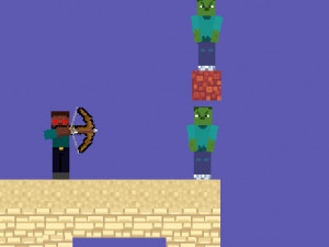 Игра Хиробрин против Школы Монстров (Herobrine vs Monster School) — играть онлайн бесплатно (изображение №4)