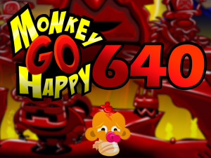 Игра Счастливая Обезьянка 640: Щенок-Монстр (Monkey GO Happy Stage 640: Monster Pup) — играть онлайн бесплатно (изображение №1)