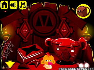 Игра Счастливая Обезьянка 640: Щенок-Монстр (Monkey GO Happy Stage 640: Monster Pup) — играть онлайн бесплатно (изображение №5)