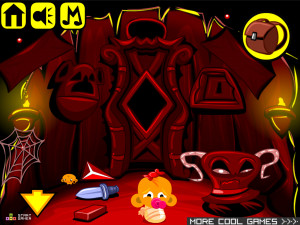 Игра Счастливая Обезьянка 640: Щенок-Монстр (Monkey GO Happy Stage 640: Monster Pup) — играть онлайн бесплатно (изображение №6)