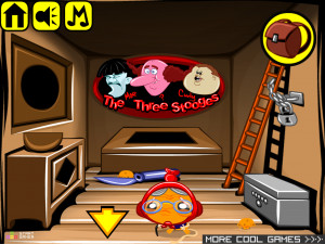 Игра Счастливая Обезьянка 641: Фарсовый Фильм с Тремя Марионетками! (Monkey GO Happy Stage 641: Slapstick movie with the three stooges!) — играть онлайн бесплатно (изображение №3)