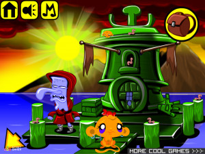 Игра Счастливая Обезьянка 642: Рыба (Monkey GO Happy Stage 642: Fish) — играть онлайн бесплатно (изображение №2)