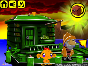 Игра Счастливая Обезьянка 642: Рыба (Monkey GO Happy Stage 642: Fish) — играть онлайн бесплатно (изображение №3)