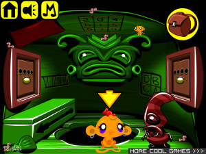 Игра Счастливая Обезьянка 642: Рыба (Monkey GO Happy Stage 642: Fish) — играть онлайн бесплатно (изображение №5)