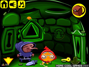 Игра Счастливая Обезьянка 644: Камни Ярости (Monkey GO Happy Stage 644: Rage Gems) — играть онлайн бесплатно (изображение №4)