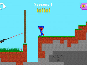 Игра Стикмен против Хагги Вагги (Stickman vs Huggy Wuggy) — играть онлайн бесплатно (изображение №3)