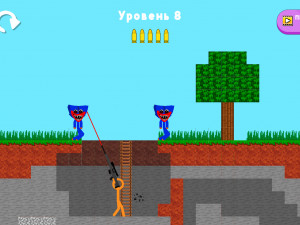 Игра Стикмен против Хагги Вагги (Stickman vs Huggy Wuggy) — играть онлайн бесплатно (изображение №5)