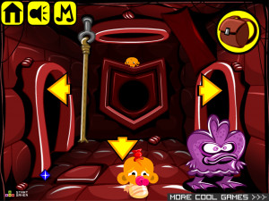 Игра Счастливая Обезьянка 650: Катакомбы — Глава 3 (Monkey GO Happy Stage 650: CATACOMBS Chapter — 3) — играть онлайн бесплатно (изображение №3)