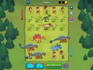 Игра Мастер Слияния Динозавров (Dinosaurs Merge Master) — играть онлайн бесплатно (изображение №2)