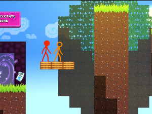 Игра Стикмен Паркур 2: Лаки Блок (Stickman Parkour 2: Lucky Block) — играть онлайн бесплатно (изображение №5)