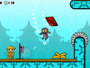 Игра Ниндзя Парашютист (Parakite Ninja) — играть онлайн бесплатно (изображение №6)