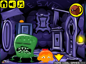 Игра Счастливая Обезьянка 664: Катакомбы — Глава 10 (Monkey GO Happy Stage 664: CATACOMBS Chapter — 10) — играть онлайн бесплатно (изображение №6)