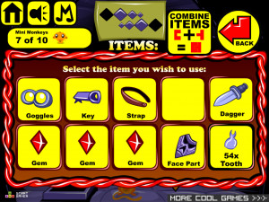 Игра Счастливая Обезьянка 666: Ожерелье Дьявола (Monkey GO Happy Stage 666: Devils Necklace) — играть онлайн бесплатно (изображение №7)