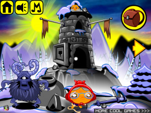 Игра Счастливая Обезьянка 668:  Огненный Шар (Monkey GO Happy Stage 668: Fire Ball) — играть онлайн бесплатно (изображение №2)