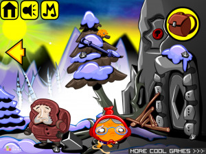 Игра Счастливая Обезьянка 668:  Огненный Шар (Monkey GO Happy Stage 668: Fire Ball) — играть онлайн бесплатно (изображение №3)