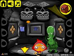 Игра Счастливая Обезьянка 668:  Огненный Шар (Monkey GO Happy Stage 668: Fire Ball) — играть онлайн бесплатно (изображение №4)