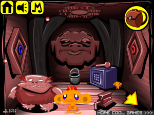 Игра Счастливая Обезьянка 670: Странный Мир — Глава 1 (Monkey GO Happy Stage 670: Weird World Chapter — 1) — играть онлайн бесплатно (изображение №3)