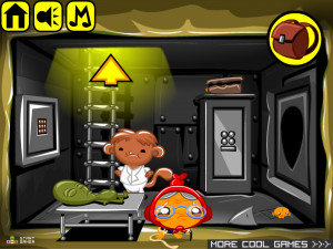 Игра Счастливая Обезьянка 671: Тема Зоны 51 и E.T. Возвращаясь Домой (Monkey GO Happy Stage 671: Area 51 theme and E.T. going back home theme) — играть онлайн бесплатно (изображение №4)