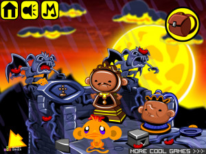 Игра Счастливая Обезьянка 675: Красавица и Чудовище (Monkey GO Happy Stage 675: Beauty and the beast A mutant ghoul looks for a beauty cure-all) — играть онлайн бесплатно (изображение №3)