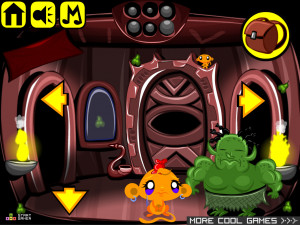 Игра Счастливая Обезьянка 676: Странный Мир — Глава 4 (Monkey GO Happy Stage 676: Weird World Chapter — 4) — играть онлайн бесплатно (изображение №4)