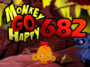 Игра Счастливая Обезьянка 682: Странный Мир — Глава 7 (Monkey GO Happy Stage 682: Weird World Chapter — 7) — играть онлайн бесплатно (изображение №1)