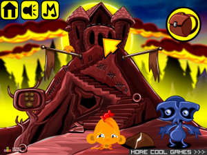 Игра Счастливая Обезьянка 682: Странный Мир — Глава 7 (Monkey GO Happy Stage 682: Weird World Chapter — 7) — играть онлайн бесплатно (изображение №2)