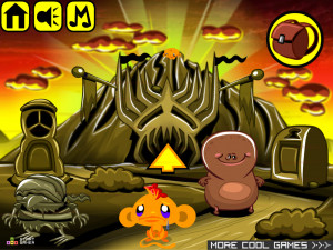 Игра Счастливая Обезьянка 684: Странный Мир — Глава 8 (Monkey GO Happy Stage 684: Weird World Chapter — 8) — играть онлайн бесплатно (изображение №2)