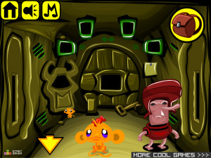 Игра Счастливая Обезьянка 684: Странный Мир — Глава 8 (Monkey GO Happy Stage 684: Weird World Chapter — 8) — играть онлайн бесплатно (изображение №3)