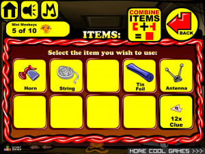 Игра Счастливая Обезьянка 685: Мотоциклетная Тема с Участием Енота Пески (Monkey GO Happy Stage 685: Monk The Detective and a mad scientist / Motorcycle Theme Featuring Pesky the Raccoon) — играть онлайн бесплатно (изображение №4)