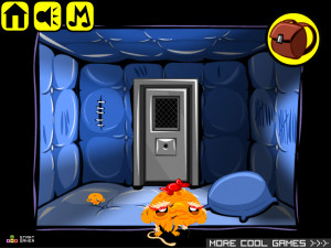 Игра Счастливая Обезьянка 693: 10 Дверей (Monkey GO Happy Stage 693: Monkey escape room. 10 doors. Krampus and Santa theme-weighing monkey kids) — играть онлайн бесплатно (изображение №10)