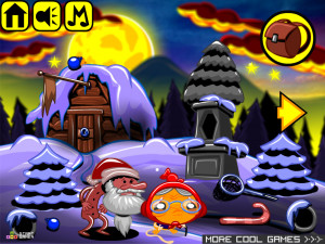 Игра Счастливая Обезьянка 694: Костюм Санты (Monkey GO Happy Stage 694: Santa Suit) — играть онлайн бесплатно (изображение №2)