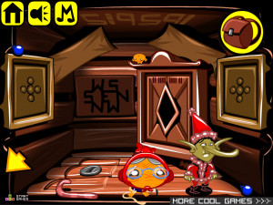 Игра Счастливая Обезьянка 694: Костюм Санты (Monkey GO Happy Stage 694: Santa Suit) — играть онлайн бесплатно (изображение №5)