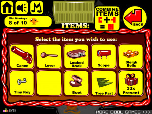 Игра Счастливая Обезьянка 695: Сочельник (Monkey GO Happy Stage 695: Christmas Eve) — играть онлайн бесплатно (изображение №7)