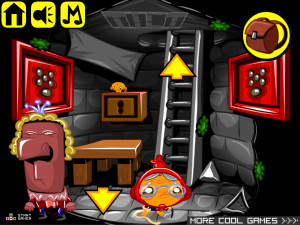 Игра Счастливая Обезьянка 698: Ящерица-Дракон (Monkey GO Happy Stage 698: DRAZARD - The Dragon Lizard) — играть онлайн бесплатно (изображение №3)