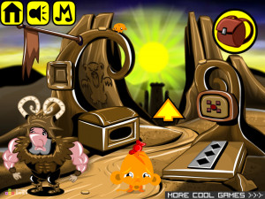 Игра Счастливая Обезьянка 699: Морская Змея (Monkey GO Happy Stage 699: Sea Snake) — играть онлайн бесплатно (изображение №2)