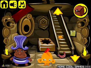 Игра Счастливая Обезьянка 699: Морская Змея (Monkey GO Happy Stage 699: Sea Snake) — играть онлайн бесплатно (изображение №4)