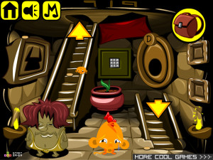 Игра Счастливая Обезьянка 699: Морская Змея (Monkey GO Happy Stage 699: Sea Snake) — играть онлайн бесплатно (изображение №6)