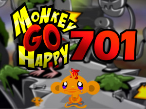 Игра Счастливая Обезьянка 701: Маленький Монстр (Monkey GO Happy Stage 701: Little Monster) — играть онлайн бесплатно (изображение №1)