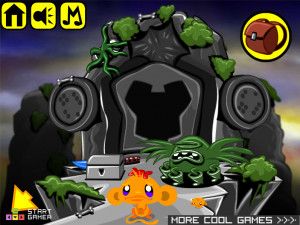 Игра Счастливая Обезьянка 701: Маленький Монстр (Monkey GO Happy Stage 701: Little Monster) — играть онлайн бесплатно (изображение №3)