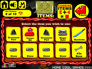 Игра Счастливая Обезьянка 701: Маленький Монстр (Monkey GO Happy Stage 701: Little Monster) — играть онлайн бесплатно (изображение №7)