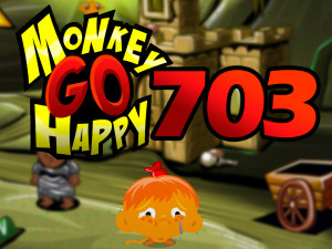 Игра Счастливая Обезьянка 703: Скрытая Статуя — Глава 1 (Monkey GO Happy Stage 703: The Hidden Statue Chapte — 1) — играть онлайн бесплатно (изображение №1)