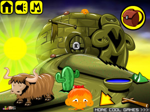 Игра Счастливая Обезьянка 703: Скрытая Статуя — Глава 1 (Monkey GO Happy Stage 703: The Hidden Statue Chapte — 1) — играть онлайн бесплатно (изображение №3)